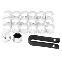 자동차 스타일링 20 개 17mm 휠 허브 나사 커버 플라스틱 너트 볼트 캡 장식 아우디 A4 A3 A5 A6 A1 Q3 Q5, 02 은