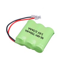 무선전화기 유뮤선전화기 레트로 1-3 개 2/3AAA 3.6V 700mAh Ni-MH 충전식 배터리 팩 무선 전화기 용 플러, 02 2pcs