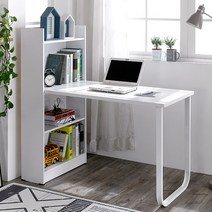 심플 책장형 책상 1200, 블랙