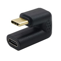 USB C U 모양 어댑터 Qaoquda 180도 각도 USB 3.1 타입 C (USB-C) 수-암 U 모양 어댑터 4K60hz 해상도 10Gbps 노트북 태블릿 및 휴대폰용