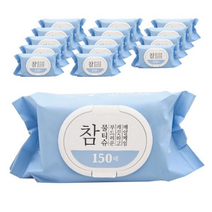 [다이소]참 깨끗한 물티슈 캡형, 150매입, 15팩