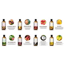 스킨 케어 100ml 망고 향기 에센셜 오일 디퓨저 사과 바나나 포도 체리 수박 레몬 코코넛 아로마 오일 비누 캔들 만들기, 딸기