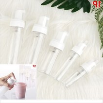 화장품용기 제작 친환경 펌핑기 거품 생성 클린징 디스펜서 투명 공병, 100ml