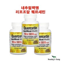 네추럴팩터스 네추럴팩땡 퀘르세틴 케르세틴 매트릭스 소프트젤 30개 X3병 약들약 고약사