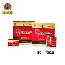 삼지원홍삼 6년근 홍삼진액골드 100 홍삼농축액 홍삼원액 80ml 30포, 2박스 60포