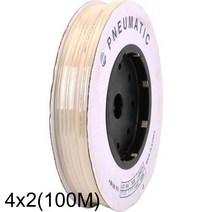 코리아뉴매틱 나일론호스 4x2 (100M)백색