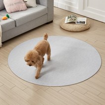 휴팡 애견매트 6T 양면PVC 원형 140 X 140cm, 애니멀