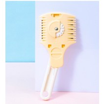 유니섹스 헤어 트리머 커터 면도기 빗 콤보 보정 블레이드 이발사 스타일링 커팅 리무버 수동 클리퍼, [02] 핑크