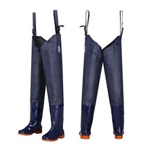 [PVC 허벅지 장화] 허벅지장화 가슴장화 해루질 웨이더 허벅지 전신 바지장화 갯벌, 260