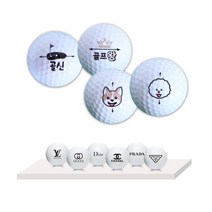 데일리 골프공 6구 12구세트 새상품 커스텀 인쇄 주문제작가능, 골프왕골프공 6구