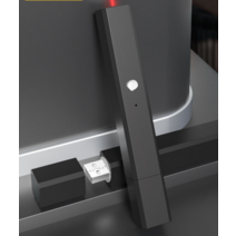 사무실 레이저 포인트 펜 USB 충전식 리튬 배터리, 그린 라이트 DL552021A