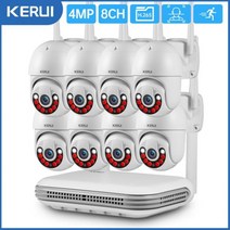 감시카메라 cctv 베이비 캠 KERUI 무선 NVR 보안 와이파이 IP 카메라 시스템 키트 야외 감시 CCTV 오디오 비디오 녹음기 2K 4MP MP 풀 HD CH, CHINA_2T | 8PCS 4MP CAM