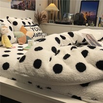 극세사 이불 커버 세트 베게 시트 곰 두꺼운 무거운 겨울 침구