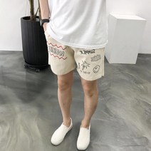 라일라이 / 여름 위웨이브 남자 4부 밴딩 팬츠 반바지