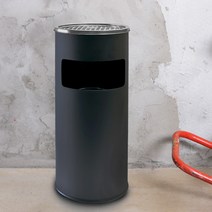 베스트데코 THE-BLACK 써클 스텐 재떨이 휴지통, THE-BLACK 써클스탠드재떨이, 1개