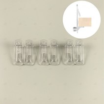 칸막이 선반 받침대 선반다보 투명 홀더 브라켓 1P, 5mm16mm