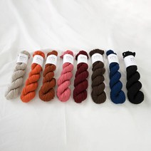 슬로우모먼츠 메리노 넛츠 - 고급 메리노울 100% 대바늘뜨개실, 오렌지