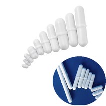 교반기 탁상 마그네틱 드릴 PTFE 자기 교반기 믹서 흰색 막대 실험실 바 플레이트 자석, 02 3x6mm
