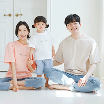 몽피마피 내마음 반팔 패밀리 22B04/ 패밀리룩 가족사진의상