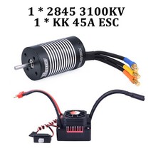 자동차 브러쉬Surpass Hobby-로켓 2845 브러시리스 모터 방수 45A 60A 80A ESC 1/12 RC 자동차 390 WLtoys, 01 3100KV 45A KK