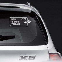 아기먼저구해주세요 혈액형표시 스티커 주유구커버 자동차연락처, 여B형, 레드