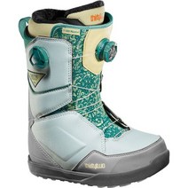 ThirtyTwo 써티투 Lashed 더블 BOA Melancon 스노우보드부츠 - 2023 여성용 TTWT153 248452, Grey/Green, 8.0