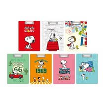 필수템 추천스누피 피너츠 A4 클립보드 7종 세트필수 잇템, 상세페이지 참조