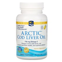 노르딕내추럴스 대구간유 Arctic Cod Liver Oil 750mg 90 소프트젤