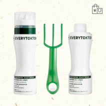 에브리톡톡 두피스케일러 스크럽 쿨링 열내리는법 스파 200ml+리필1+브러쉬1, 200ml본품1+리필1+브러쉬1