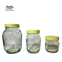 유리꿀병 꿀통 유리용기 꿀병용기 수제청 공병 0.6kg 1.2kg 2.4kg, 유리꿀병0.6kg