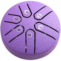 드럼 악기 혀 스틸 레더 미니 세트 어린이 인치 톤 키트 핸드 발미 요가 뮤지컬 명상 성인 Hapi, 01 Purple