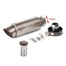 51mm 60mm 배기 SC 머플러 야마하 혼다 GSR750 Z250SL Ninja400 Z800 900 CBR300 500 S1000 ER6N SV650 R1, 05 -S-C- 51mm