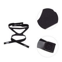 코골이방지 양압기 스트랩 Cpap 스트랩 헤드 기어 헤드 밴드 베개 비강 교체 인공 호흡기 마스크 호흡기:, 01 Black