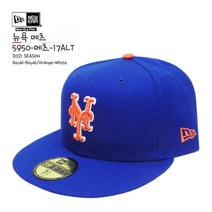 [뉴에라][슈즈네][정품] MLB 어센틱 뉴욕 메츠 얼트 야구모자 사이즈캡 59FIFTY 메이저리그 선수모자 미국직배송