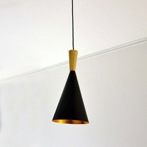 [빛나라닷컴] 톰딕슨 스타일 마일로 펜던트 식탁등, 블랙 + G125 LED 에디슨전구 7W (전구색) 포함