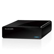 ELECOM 외장 하드 디스크 2TB USB3.2(Gen1) TV 녹화PC 대응 조용한 팬리스 설계 ELD-FTV020UBK