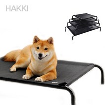 HAKKI 애견침대 애견쿨매트 강아지쿨매트 강아지해먹 강아지침대 고양이침대 침대 강아지해먹, 블랙
