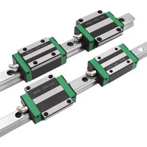 2pcs HGH15HGH20 선형 가이드 레일 모든 길이 4pcs 선형 블록 캐리지 HGH15CA 20CA flang HGW15CC20CC HGH15 CNC 부품, 400mm+2Rail 4HGH15CA