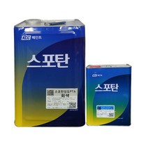 KCC 페인트 스포탄상도PTA : 우레탄 상도 옥상 주차장 방수 바닥 녹색 회색 12.6L 3.6L, 유광