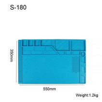 작업용 책상 매트 커팅 고무판 깔판 s-180 55x35cm bga 단열 실리콘 패드, s-180a1