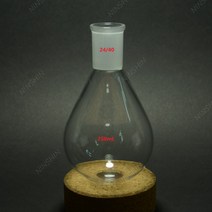 리프트 실험실 진공 회전 증발 농축 분리기 250ML 유리 회수 플라스크 Pyriform Kjeldahl 24/40 회전 증, 한개옵션1, 01 250ml