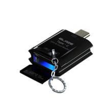 블레이즈 C타입 젠더 마이크로SD 카드리더기 USB OTG 동시인식 블랙박스 영상 스마트폰으로 확인, 블랙