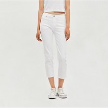 잠뱅이 애플아울렛 사방스판 화이트진 기본일자 크롭기장 AM2DIG362s