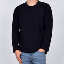 가이스토리 남성용 빅사이즈 마빈 라운드 긴팔 티셔츠