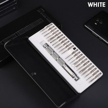 DIY장비빨 정밀 드라이버 세트 23 in 1 다기능 분해 전화 시계 나사 비트 수리 핸드 툴 마그네틱 키트 QUK, 02 White