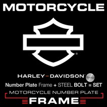 할리 데이비슨 바이크 번호판가드 MFMC13 - HARLEY DAVIDSON 3LINE + BOLT-미니에프, D11