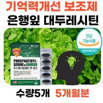 뇌건강영양제 혈행개선 은행잎추출물 플라보놀배당체 뇌세포막 포스파티셀린 브레인 기억력개선도움 직장인 주부 여자 여성 남자 학생 포스파티딜세린 항상화 세포보호 비타민E PTP포장
