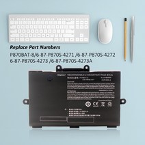 노트북 배터리 호환 notebook battery KingSener P870BAT8 687P870S427 Clevo P870DM P8700S 1512V 6000mAh, 한개옵션0
