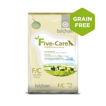 이즈칸 독 그레인프리 파이브케어(면역력 알러지 항산화 장건강 관절케어) 전연령 애견사료 (견주간식 더탱글 미니 9.8g 증정), 2.1kg