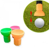 서서 골프공줍기 골프채 그립 꽂이 볼픽업기 볼집게, 오렌지